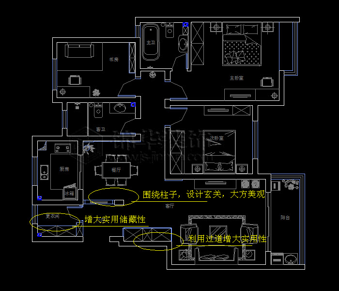 華匯康城125平米 戶(hù)型