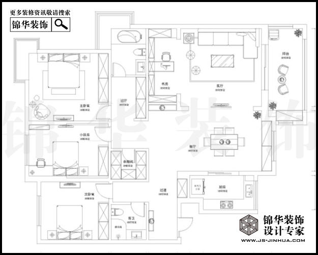 天正濱江E1戶型183平米 戶型